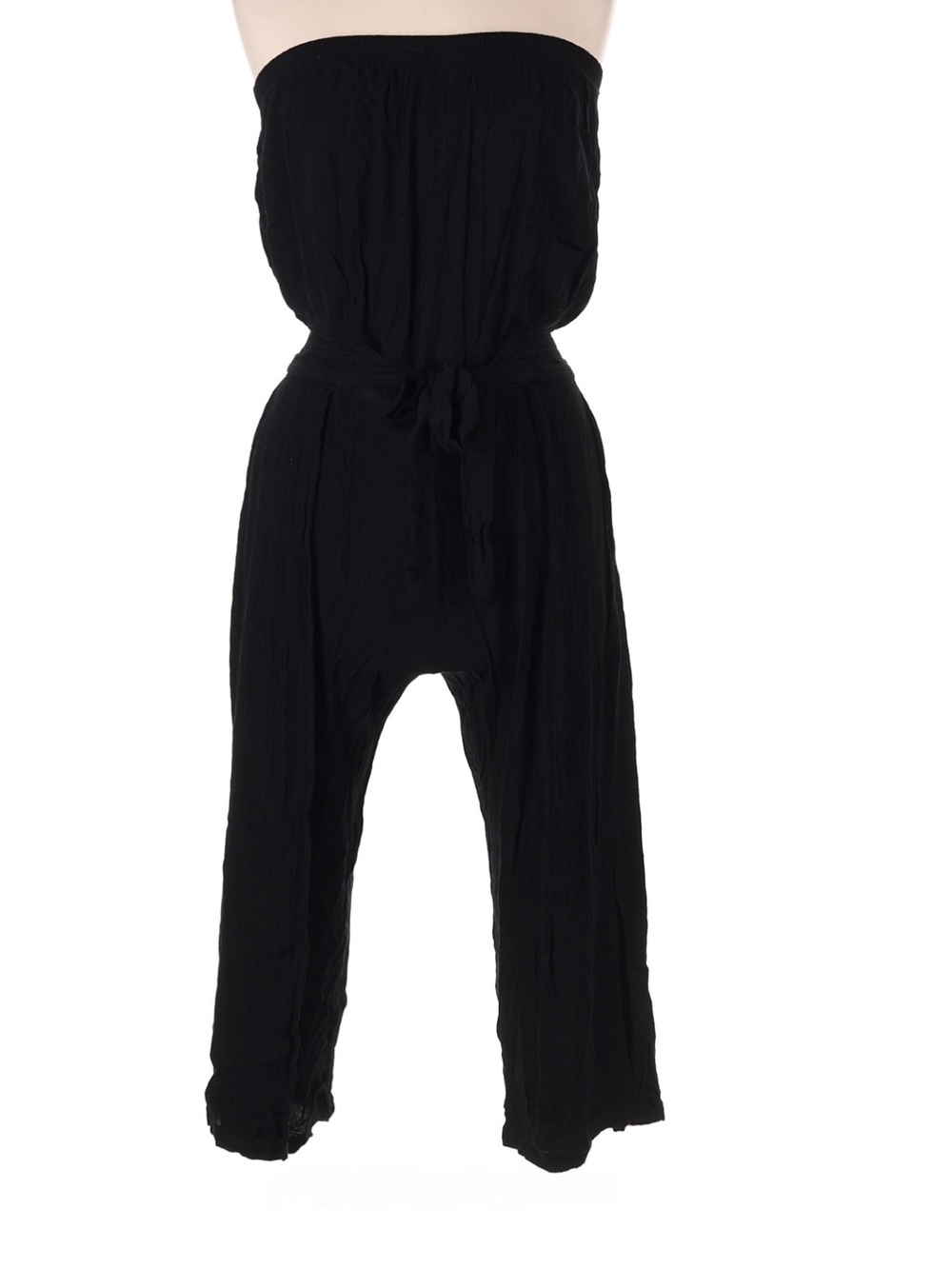 Becca Black Strapless Romper Coverup XXL